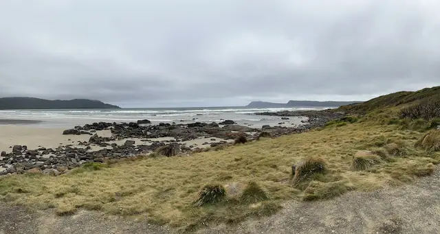 The long surf beach at Cloudy Bay in South Bruny National Park