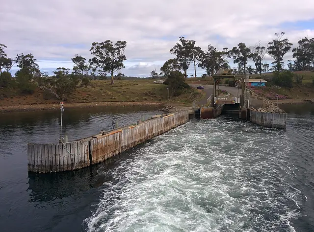 The Roberts Point ferry dock on North Bruny