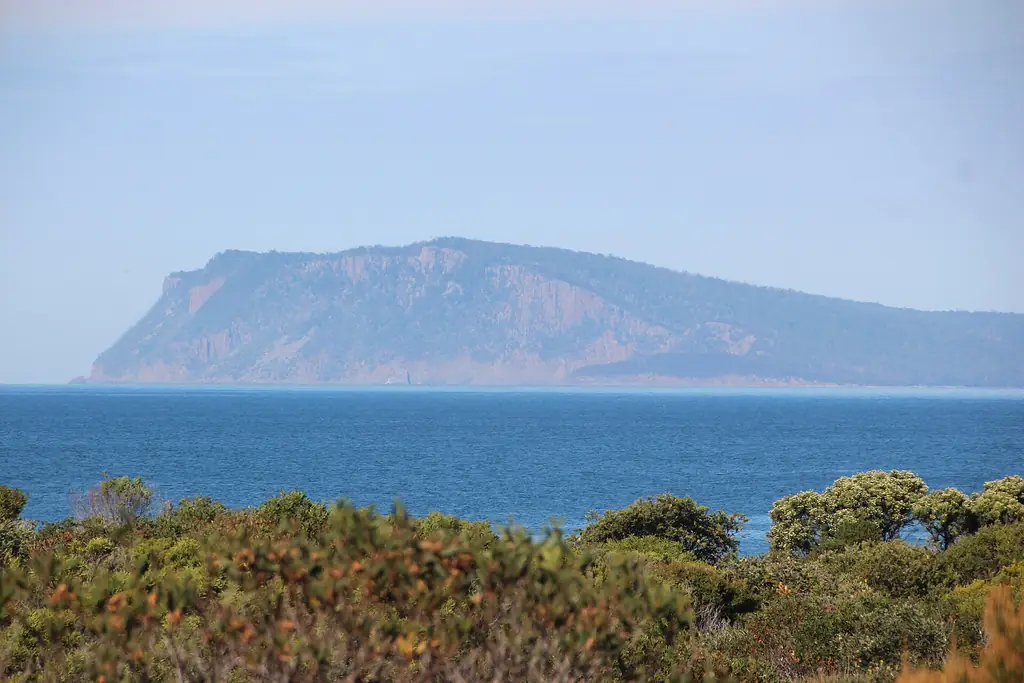 Looking towards Fluted Cape and Adventure Bay from the Cape Queen Elizabeth Track