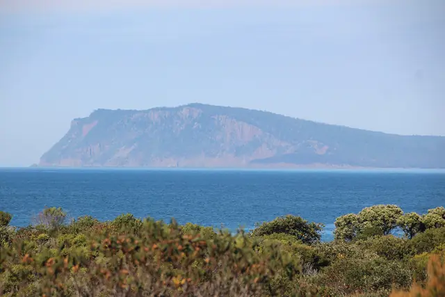 Looking towards Fluted Cape and Adventure Bay from the Cape Queen Elizabeth Track