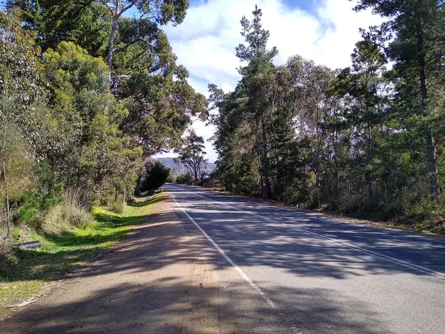 Bruny Island Main Road through Great Bay
